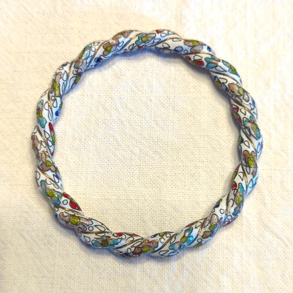 Jewelry - Enamel Flower Bracelet